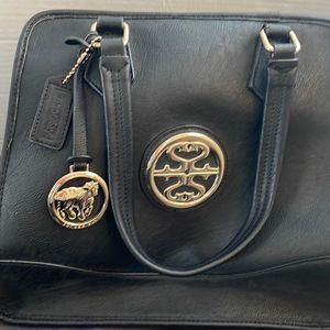 Sundae Sky black shoulder purse